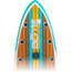 Bote Flood 12 ft Cypress Paddle Board, Full Trax, 120FL22FT-GS