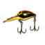 Brads LIl Wiggler Crankbait, Floating/Sinking, Metallic Gold with Red Back, 2in, 1/5oz, BLW-39