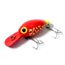 Brads Magnum Wiggler Crankbait, Floating/Sinking, Red with Yellow, 3 3/4in, 3/4oz, WMW-038