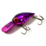 Brads Wee Wiggler Crankbait, Floating/Sinking, Metallic Cerise with Purple Herringbone, 2 1/4in, 1/3oz, BWW-29