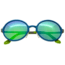 Breed Corvus Sunglasses, Blue Titanium Frame, Green Lens BSG025BL
