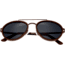 Breed Gemini Titanium Sunglasses, Brown Frame, Black Lens, Polarized, One Size, BSG038BN