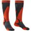 Bridgedale Ski Lightweight Socks - Mens, Graphite/Orange, Medium, 710550-135-M