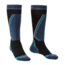 Bridgedale Ski Retro Fit Socks - Mens, Black/Blue, Small, 710073-007-S