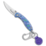 Brighten Blades Brighten Blades HAPPY Keychain Frame Lock Knife Paisley Aluminum 1.7" Satin, Blue/Purple, Stainless Steel, adult, BHQ-138650