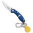 Brighten Blades Brighten Blades DREAM Keychain Frame Lock Knife Blue Aluminum 1.7" Satin, Blue, Stainless Steel, adult, BHQ-138653