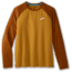 Brooks Atmosphere Long Sleeve 2.0 - Mens, Ochre/Hazelwood, M, 211450225.030