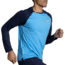 Brooks Atmosphere Long Sleeve 2.0 - Mens, Spring Break/Navy, L, 211450499.035