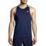 Brooks Atmosphere Singlet 2.0 - Mens, Navy/Spring Break, S, 211445454.025