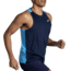 Brooks Atmosphere Singlet 2.0 - Mens, Navy/Spring Break, S, 211445454.025