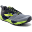 Brooks Cascadia 12 Trail Running Shoe - Men's-Grey/Anthracite/Lime-Medium-11.5
