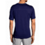 Brooks Distance Men's Short Sleeve Shirt, Heather Navy/Navy Current, Small, 211052-HNV-NVCR-S