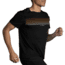Brooks Distance Short Sleeve 2.0 - Mens, Black/Gradient Stripe, XL, 211453050.040