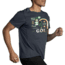 Brooks Distance Short Sleeve 2.0 - Mens, Htr Asphalt/Run Lucky, M, 211453040.030