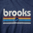Brooks Distance Short Sleeve 2.0 - Mens, Htr Navy/BR Track Stripe, XXL, 211453496.045