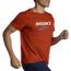 Brooks Distance Short Sleeve 2.0 - Mens, Htr Red Clay/Brooks Logo, M, 211453609.030