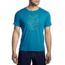 Brooks Distance Short Sleeve 2.0 - Mens, Pacific/BR Trail Run, S, 211453498.025