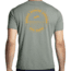 Brooks Distance Short Sleeve 2.0 - Mens, Pebble/Run Happy Track, S, 211453359.025