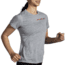 Brooks Distance Short Sleeve 2.0 - Womens, Htr Ash/Brooks Multi, XXL, 221614029.045