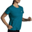 Brooks Distance Short Sleeve 2.0 - Womens, Htr Lagoon, XL, 221614463.040
