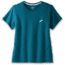 Brooks Distance Short Sleeve 2.0 - Womens, Htr Lagoon, XL, 221614463.040