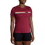 Brooks Distance Short Sleeve 2.0 - Womens, Htr Razzmatazz/Rainbow Stripe, XXL, 221614685.045