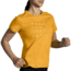 Brooks Distance Short Sleeve 2.0 - Womens, Htr Sun Glow/Run Icons, XS, 221614899.020