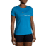 Brooks Distance Short Sleeve 2.0 - Womens, Pacific/BR Mountain Run, XS, 221614487.020