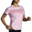 Brooks Distance Short Sleeve 2.0 - Womens, Quartz/Gradient Stripe, XXL, 221614677.045