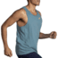 Brooks Distance Tank 2.0 - Mens, Htr Slate Blue, XXL, 211446409.045