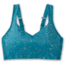 Brooks Drive Convertible Run Bra - Womens, Lagoon Speckle Print, 32DD, 350081464.0322D