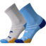 Brooks Ghost Lite Crew 2-Pack Sock, Blue/Peacoat &amp; Light Grey/Blue, S, 280490435.025