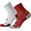 Brooks Ghost Lite Crew 2-Pack Sock, White/Clay &amp; Clay/Lt Peak, M, 280490172.030