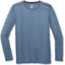 Brooks Ghost Long Sleeve Running Top - Mens, Heather Tide, L, 211132432.035