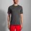 Brooks Ghost Men's Short Sleeve Shirt, Heather Black, 2XL, 211133-HeatherBlack-XXL