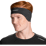 Brooks Greenlight Running Headband, Black/Asphalt Stripe, One Size Fits Most, 280375063.010