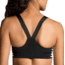 Brooks Hot Shot Sports Bra, Black/White Stripe, Small, 300628032.025