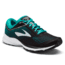 Brooks Launch 5 Running Shoes - Normal - Womens, Black/Teal Green/White, 7 US, 1202661B003.070