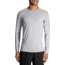 Brooks Men's Distance Long Sleeve Running Shirt, Heather Sterling/Heather Finch, Small, 211051028.025
