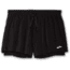 Brooks Moment 5in 2-in-1 Short - Womens, Black, M, 221583001.030