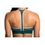Brooks Moving Comfort FastForward Zip Bra - Womens, Forest/Mint, L, 300637325.035