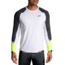 Brooks Run Visible Long Sleeve - Mens, White/Asphalt/Nightlife, S, 211408134.025