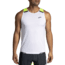 Brooks Run Visible Tank - Men's, Medium, White/Asphalt/Nightlife, 211410134.030