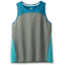 Brooks Sprint Free Tank 2.0 - Womens, Dark Pebble/Lagoon/Nile Green, M, 221605367.030