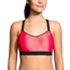 Brooks UpRise Crossback Bra, Race Pink Mesh/Black, Extra Small, 300614-RCPNMSH-BLK-XS