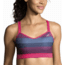 Brooks UpRise Crossback Sports Bra, Market Haze/Dahlia, Medium, 300614625.030