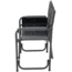Browning Camping Rimfire Folding Chair w/Multi-Position Side Table, Charcoal/Gray, 8532558