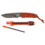 Browning Last Light Combo Fixed Blade Knives, 3.5in, 8Cr13MoV Stainless Steel, Wrapped Paracord, Orange Handle, 3220364