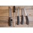 Browning Primal Fish/Game Butcher Kitchen Knife Kit, 7.5/6/5in, 8Cr13MoV, Polymer/Rubber Handle, Black, 3220446