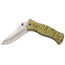 Browning River Stone 3.5in Folder Knife, Drop Point, D2 High Carbon Steel Blade, Aluminum Handle, Green, 3220464